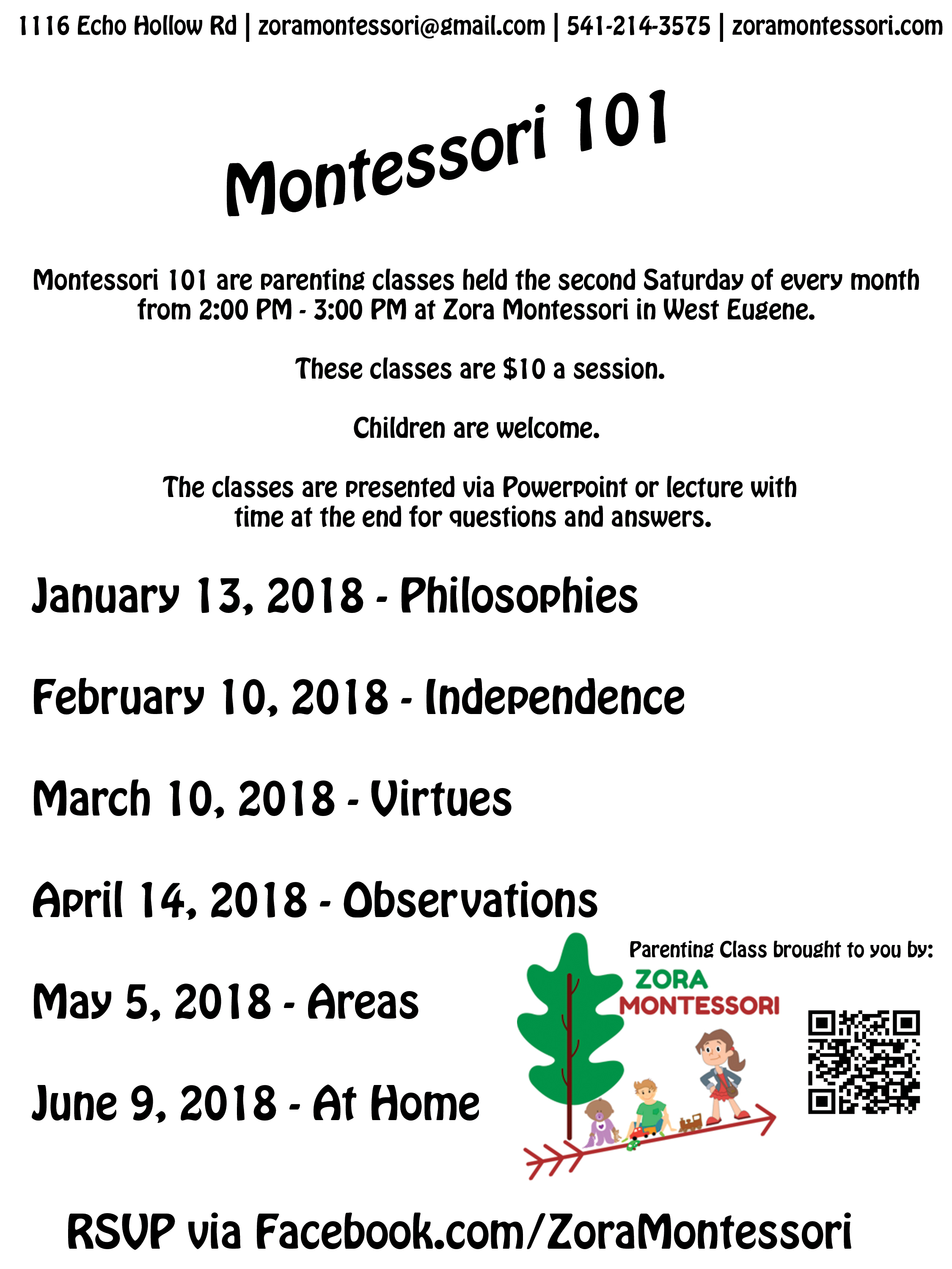 Montessori 101 Flyers